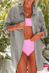 Lightweight Shirt Style Beach Cover Up